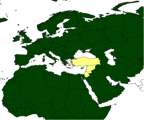 Galanthus fosteri - Distribution Map
