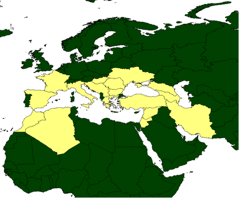 Sternbergia colchiciflora - Distribution Map